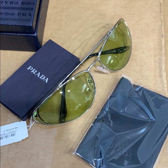 SOLD Prada 66mm Irregular Cat Eye Sunglasses - Picture 7 of 7
